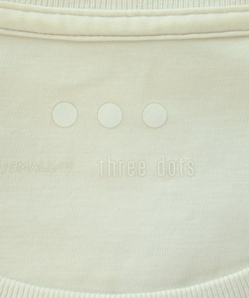 three dots（スリードッツ）Tシャツ・カットソー 白 サイズ:36(S位) メンズ/2200714417011