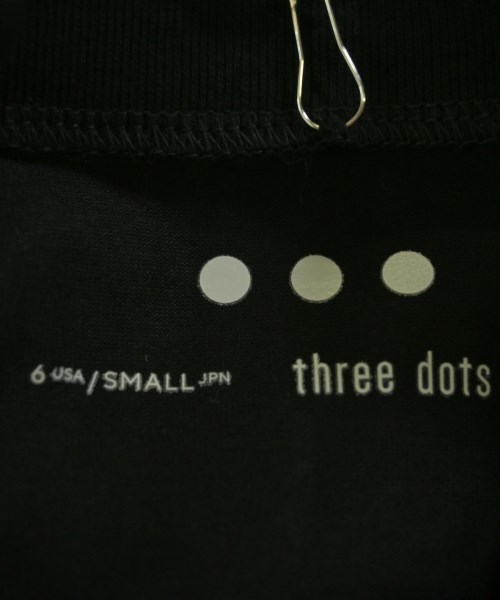 three dots（スリードッツ）ノースリーブ 黒 サイズ:S レディース/2200716359067