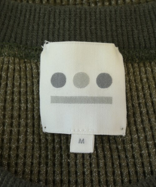 three dots（スリードッツ）Tシャツ・カットソー カーキ サイズ:M メンズ/2200715096062