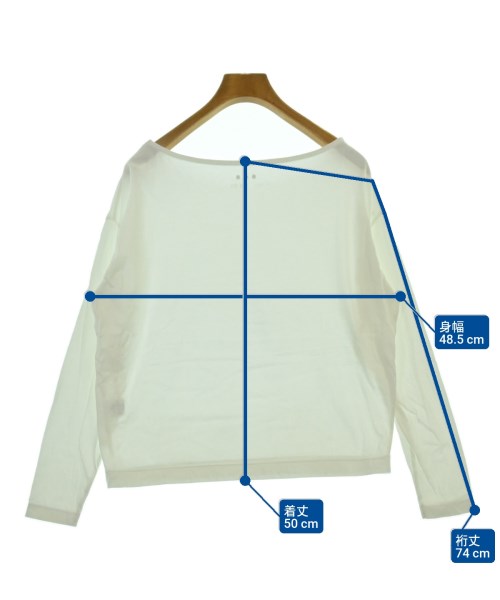 three dots（スリードッツ）Tシャツ・カットソー 白 サイズ:S レディース/2200643191075