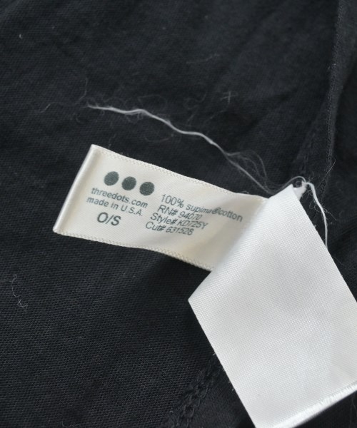 three dots（スリードッツ）ストール 黒 サイズ:- レディース/2200643264106