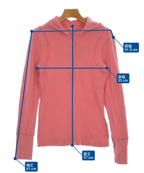 three dots（スリードッツ）パーカー ピンク サイズ:S レディース/2200647186046