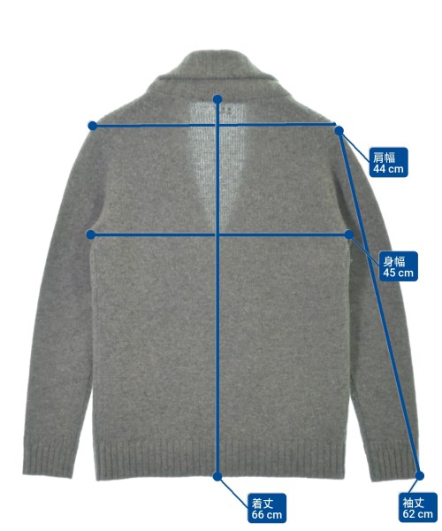 three dots（スリードッツ）カーディガン グレー サイズ:●○●(M位) メンズ/2200647260067