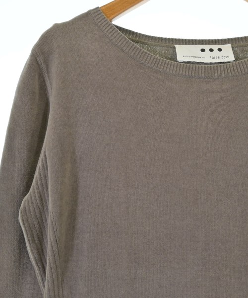 three dots（スリードッツ）ワンピース グレー サイズ:M レディース/2200647684054