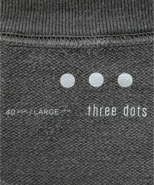 three dots（スリードッツ）Tシャツ・カットソー グレー サイズ:L メンズ/2200652681031