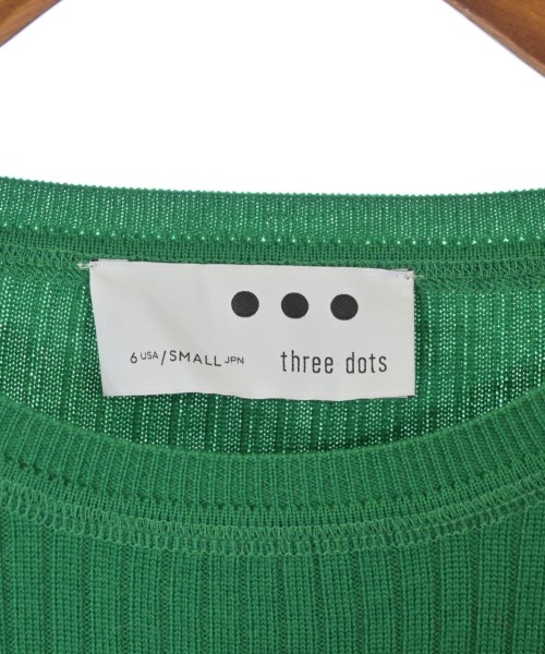 three dots（スリードッツ）ニット・セーター 緑 サイズ:●●●(XS位) レディース/2200652817096