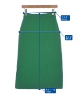 three dots（スリードッツ）ロング・マキシ丈スカート 緑 サイズ:●●●(XS位) レディース/2200652817102