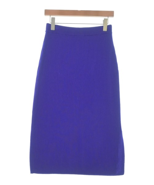 three dots(スリードッツ)ロング・マキシ丈スカート 紫 サイズ:3(L位)/2200652817126