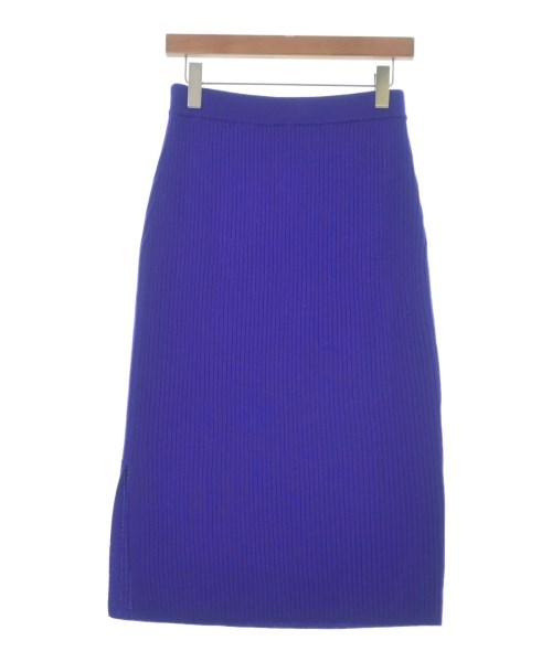 three dots（スリードッツ）ロング・マキシ丈スカート 紫 サイズ:3(L位) レディース/2200652817126