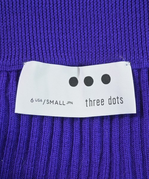 three dots（スリードッツ）ロング・マキシ丈スカート 紫 サイズ:3(L位) レディース/2200652817126