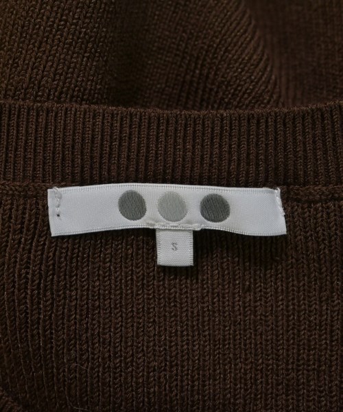 three dots（スリードッツ）ニット・セーター 茶 サイズ:S レディース/2200645928143