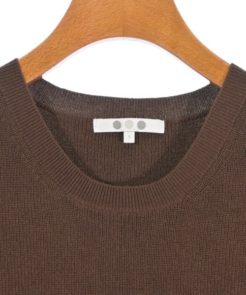 three dots（スリードッツ）ニット・セーター 茶 サイズ:S レディース/2200645928143