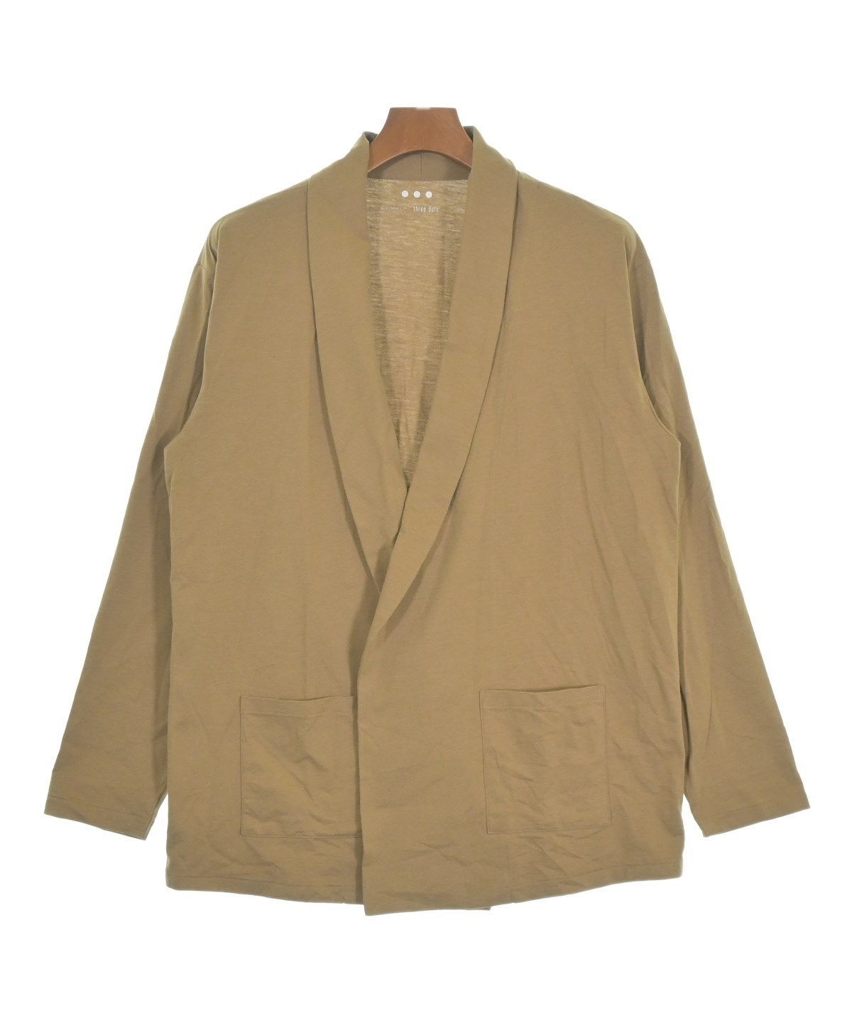 three dots（スリードッツ）カジュアルジャケット ベージュ サイズ:XS