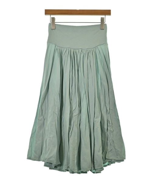 three dots(スリードッツ)ロング・マキシ丈スカート 緑 サイズ:XS/2200646516141