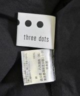 three dots（スリードッツ）ワンピース 黒 サイズ:S レディース/2200700312023