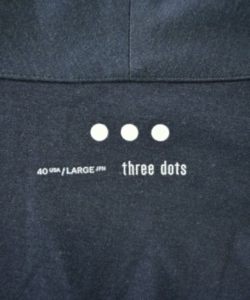 three dots（スリードッツ）カジュアルジャケット 紺 サイズ:L メンズ/2200700221059