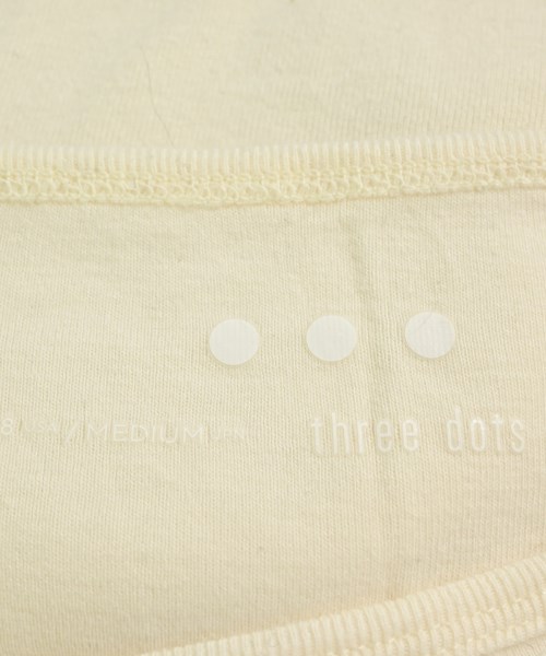 three dots（スリードッツ）Tシャツ・カットソー 白 サイズ:M レディース/2200703391087