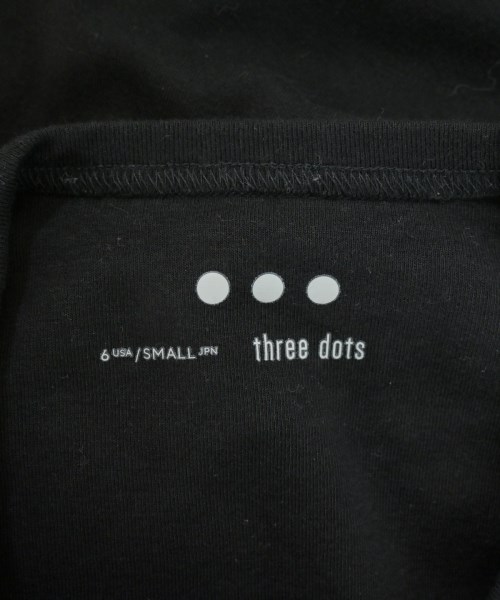 three dots（スリードッツ）タンクトップ 黒 サイズ:S レディース/2200702218378