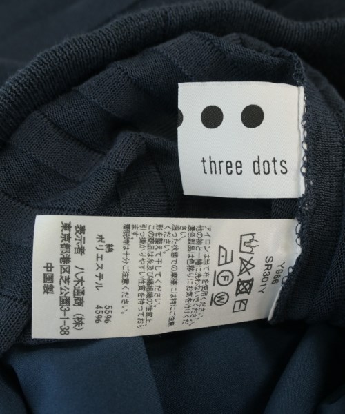 three dots（スリードッツ）ロング・マキシ丈スカート 紺 サイズ:S レディース/2200706868104