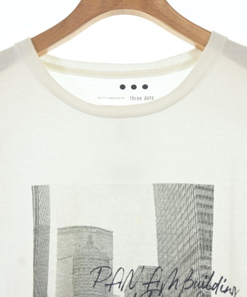 three dots（スリードッツ）Tシャツ・カットソー 白 サイズ:M レディース/2200709790037