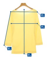 three dots（スリードッツ）Tシャツ・カットソー 黄 サイズ:M レディース/2200710100092