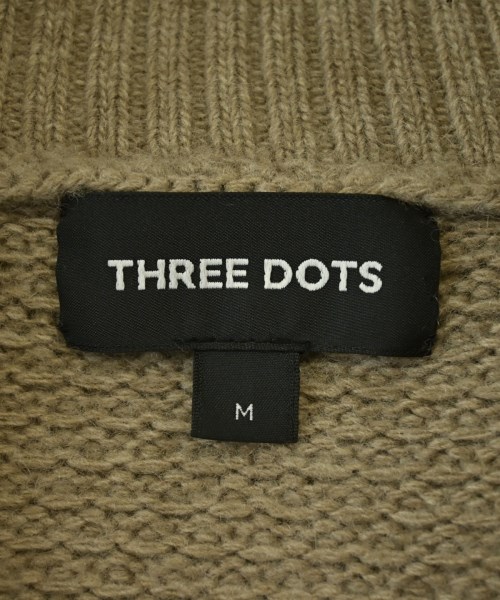 three dots（スリードッツ）カーディガン ベージュ サイズ:M レディース/2200707445014