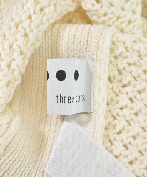 three dots（スリードッツ）ワンピース 白 サイズ:S レディース/2200660510033