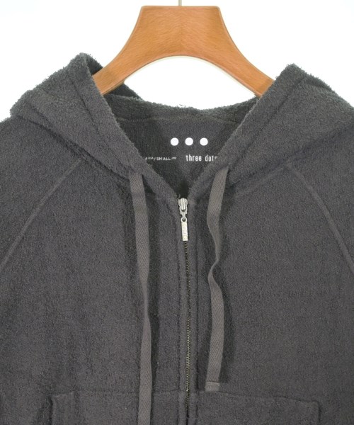 three dots（スリードッツ）パーカー 黒 サイズ:S レディース/2200663289035