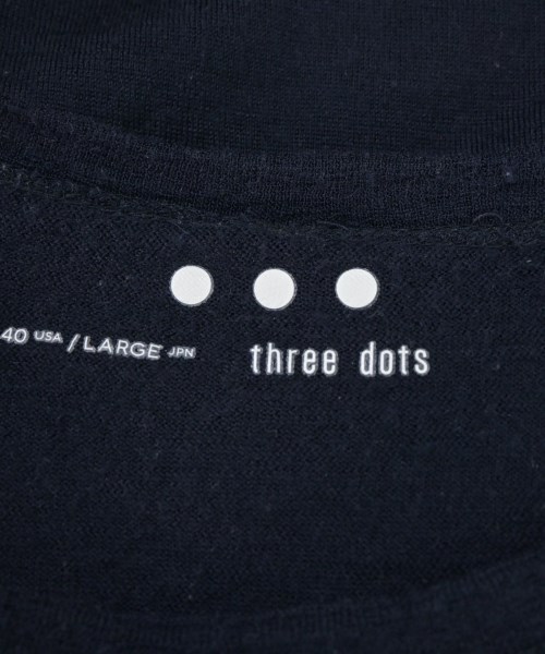 three dots（スリードッツ）ニット・セーター 紺 サイズ:L メンズ/2200669153040