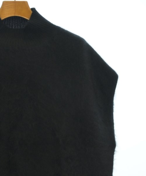 three dots（スリードッツ）ベスト 黒 サイズ:S レディース/2200667669413