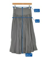 three dots（スリードッツ）ロング・マキシ丈スカート グレー サイズ:S レディース/2200669242072