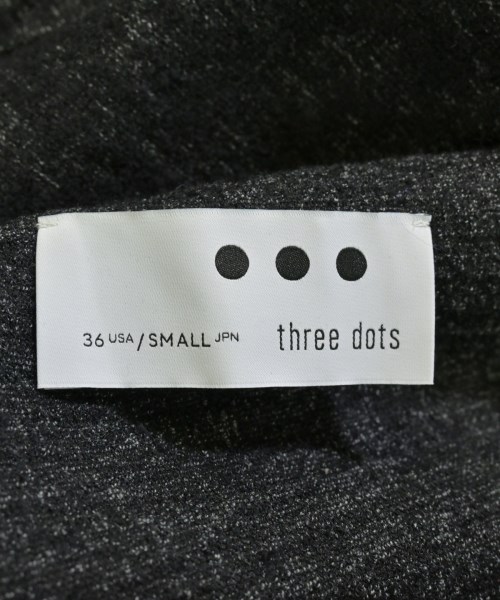 three dots（スリードッツ）カジュアルジャケット 黒 サイズ:S メンズ/2200717296095