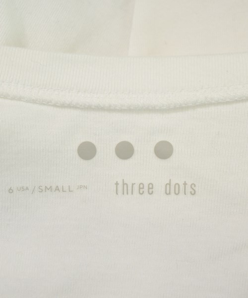 three dots（スリードッツ）Tシャツ・カットソー 白 サイズ:S レディース/2200732816063