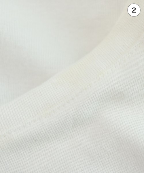 three dots（スリードッツ）Tシャツ・カットソー 白 サイズ:S レディース/2200732816063