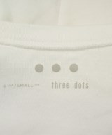 three dots（スリードッツ）Tシャツ・カットソー 白 サイズ:S レディース/2200732816063