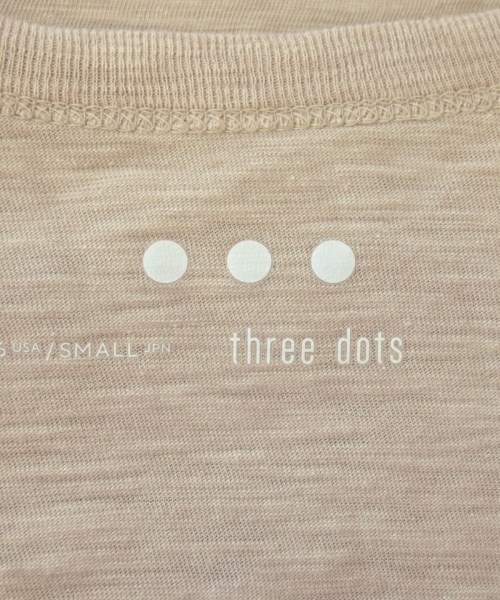 three dots（スリードッツ）Tシャツ・カットソー ピンク サイズ:S レディース/2200713398069