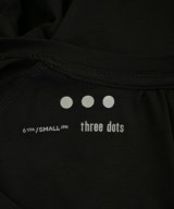 three dots（スリードッツ）Tシャツ・カットソー 黒 サイズ:S レディース/2200718429072