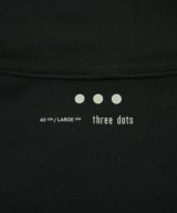 three dots（スリードッツ）Tシャツ・カットソー 黒 サイズ:L メンズ/2200724144051