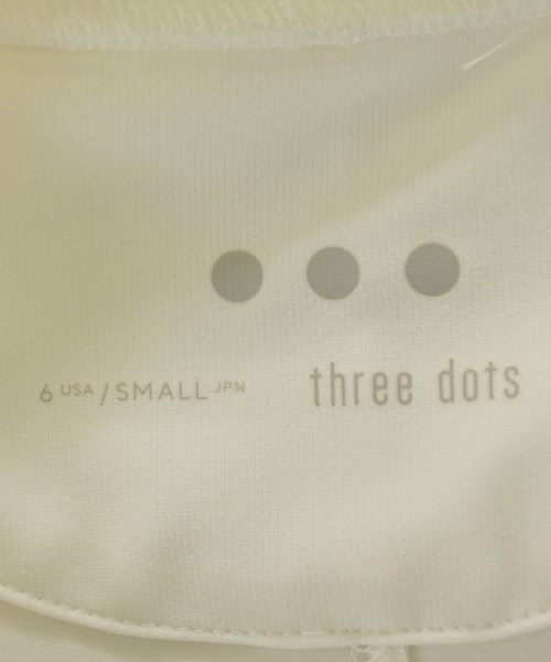 three dots（スリードッツ）Tシャツ・カットソー 白 サイズ:S レディース/2200722067079