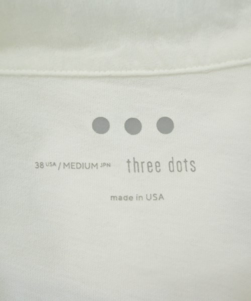 three dots（スリードッツ）ポロシャツ 白 サイズ:M メンズ/2200725350246