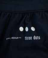 three dots（スリードッツ）ワンピース 紺 サイズ:M レディース/2200720980127