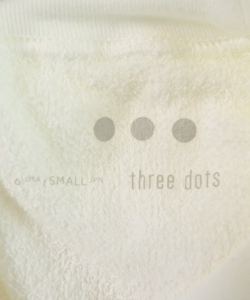 three dots（スリードッツ）ワンピース 白 サイズ:S レディース/2200729045018