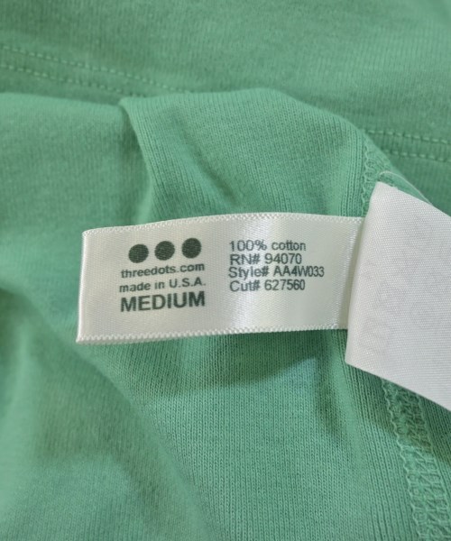 three dots（スリードッツ）Tシャツ・カットソー 緑 サイズ:M レディース/2200675688123