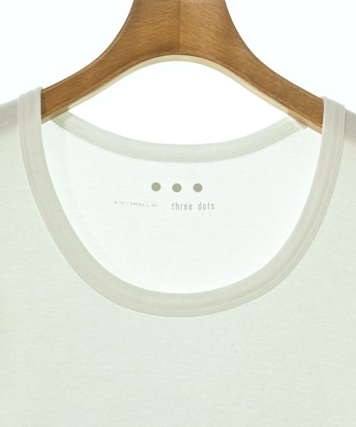 three dots（スリードッツ）Tシャツ・カットソー 白 サイズ:S レディース/2200679300038