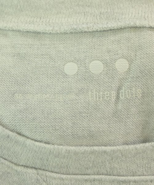 three dots（スリードッツ）ニット・セーター グレー サイズ:S レディース/2200683928075