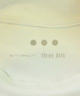 three dots（スリードッツ）Tシャツ・カットソー 白 サイズ:S レディース/2200684421032
