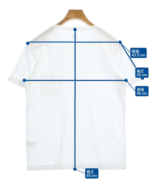 three dots（スリードッツ）Tシャツ・カットソー 白 サイズ:M メンズ/2200685238042