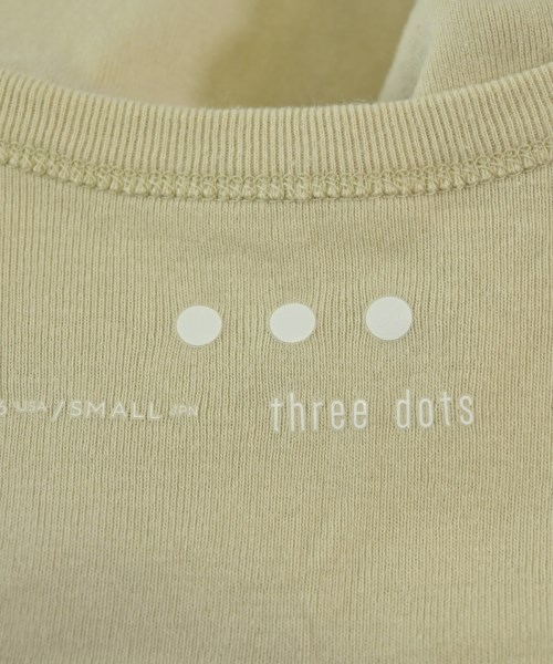 three dots（スリードッツ）Tシャツ・カットソー ベージュ サイズ:S レディース/2200685407080