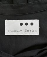 three dots（スリードッツ）ワンピース 黒 サイズ:XS レディース/2200688672010