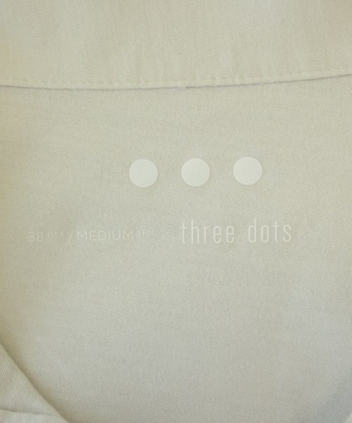 three dots（スリードッツ）ポロシャツ 白 サイズ:M メンズ/2200689409073